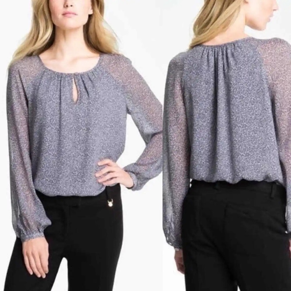 Tory Burch Silk Lisa Long Sleeve Blouse size 0